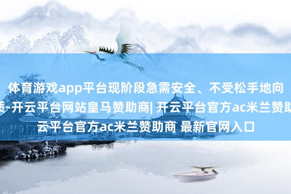 体育游戏app平台现阶段急需安全、不受松手地向加沙运输磋磨物质-开云平台网站皇马赞助商| 开云平台官方ac米兰赞助商 最新官网入口