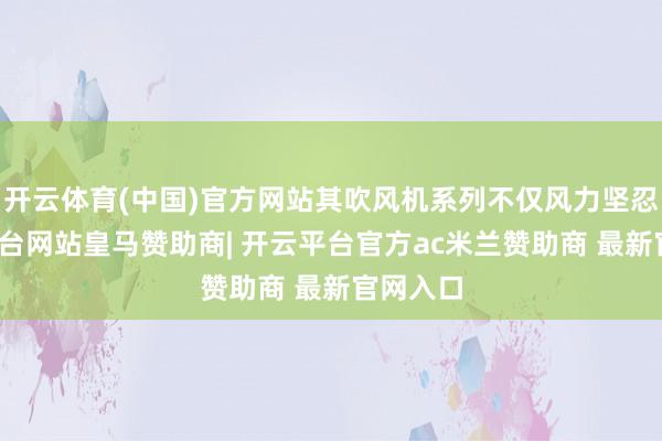 开云体育(中国)官方网站其吹风机系列不仅风力坚忍-开云平台网站皇马赞助商| 开云平台官方ac米兰赞助商 最新官网入口